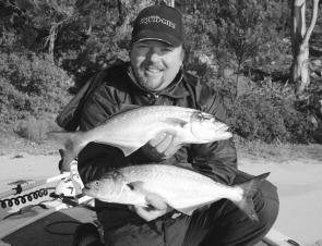 Big winter tailor like these kilo-plus models love the cold water at this time of year.